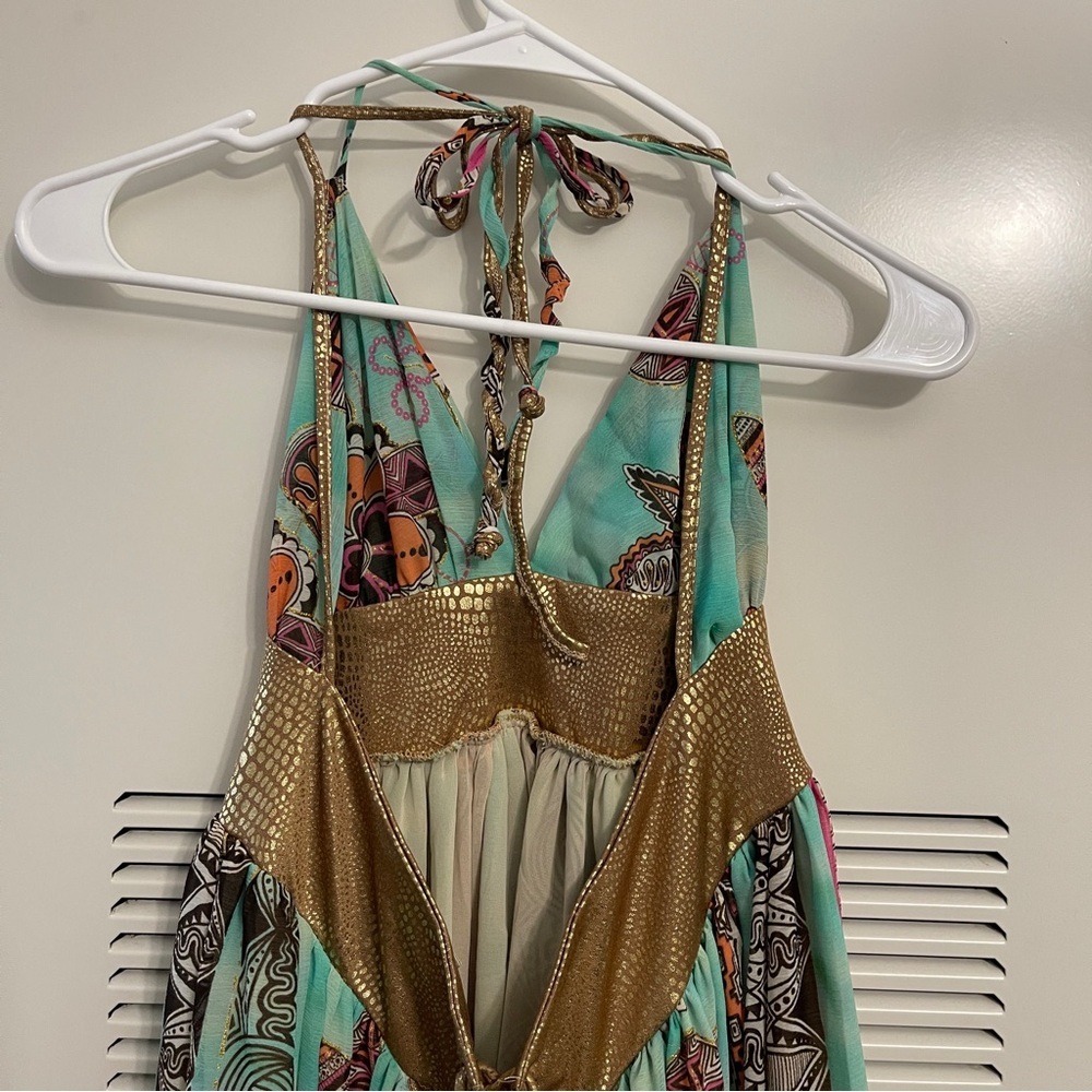 Y2K Tricia Fix Bohemian Halter Neck Maxi Dresses - Picture 7 of 9